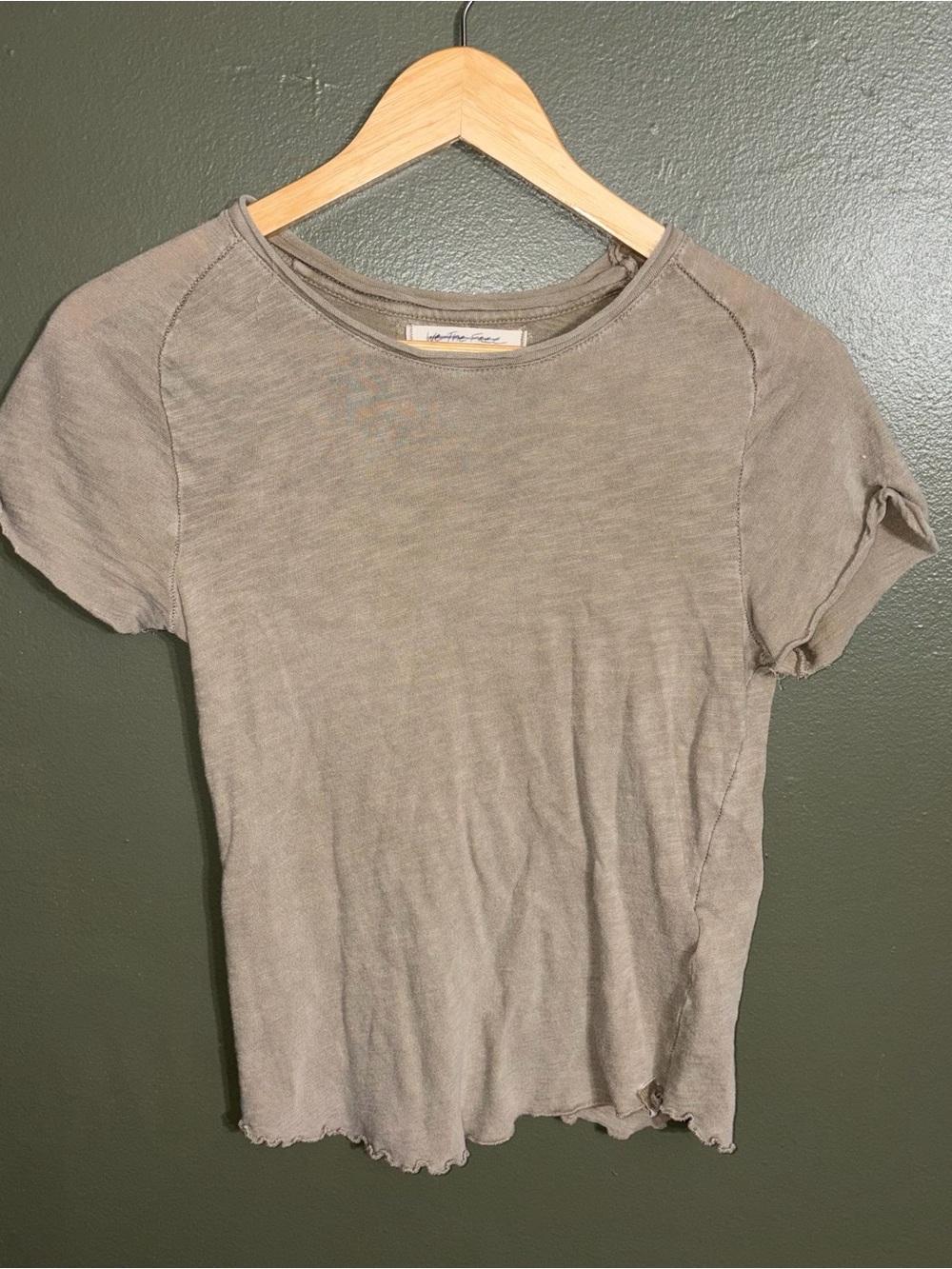 Free Peope Olive Tshirt